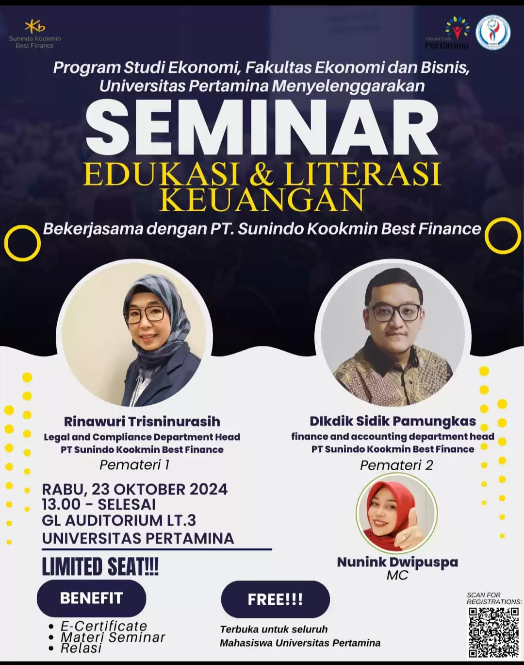 Seminar Edukasi dan Literasi Keuangan